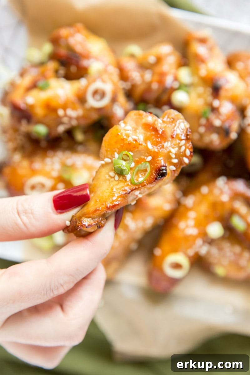 Sweet Chili Glazed Chicken Wings Recipe 5 Eating chicken wings