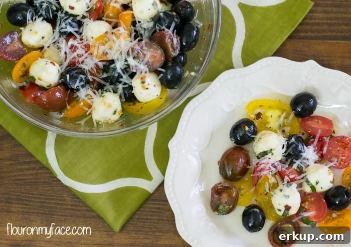 How to make a fresh tomato salad recipe via flouronmyface.com