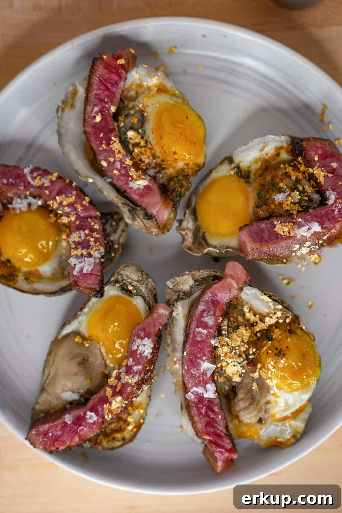 A serving platter full of the billionaire's breakfast.