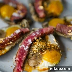 The Billionaire's Breakfast is plated and served.
