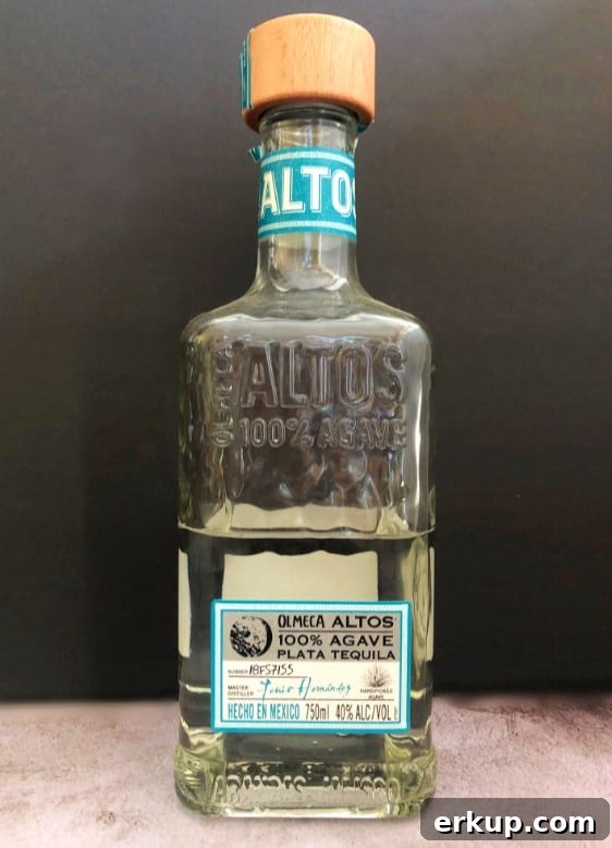 a bottle of altos tequila 