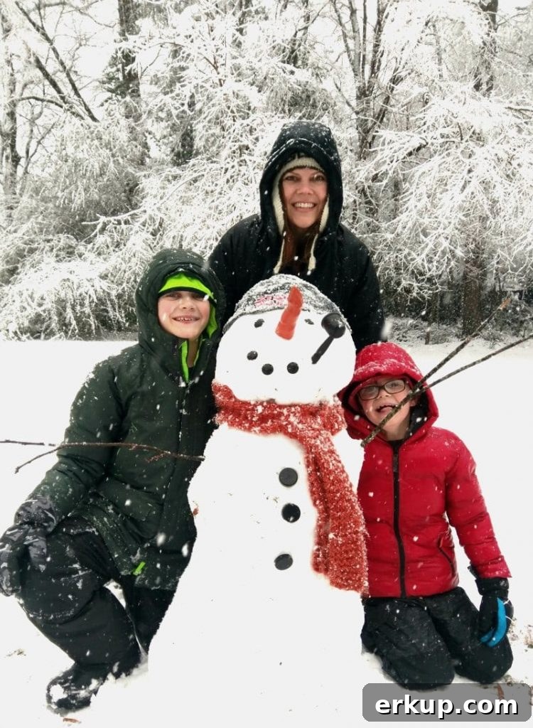 How One Homework Hack Transformed My Grades 2 Snowman with mom and kids