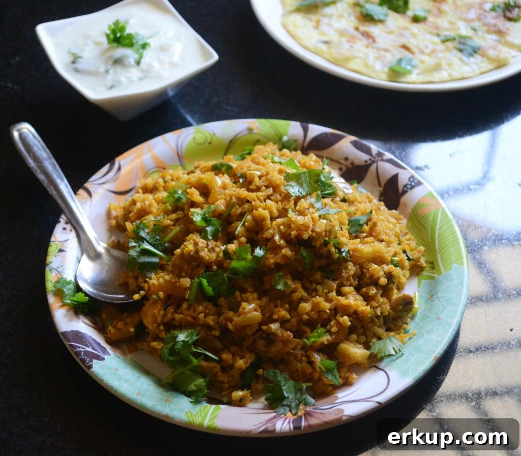 Serving of mushroom pulao