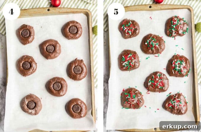 20-Minute Cake Mix Cookies Recipe 3 Cake-mix cookies on a baking sheet.