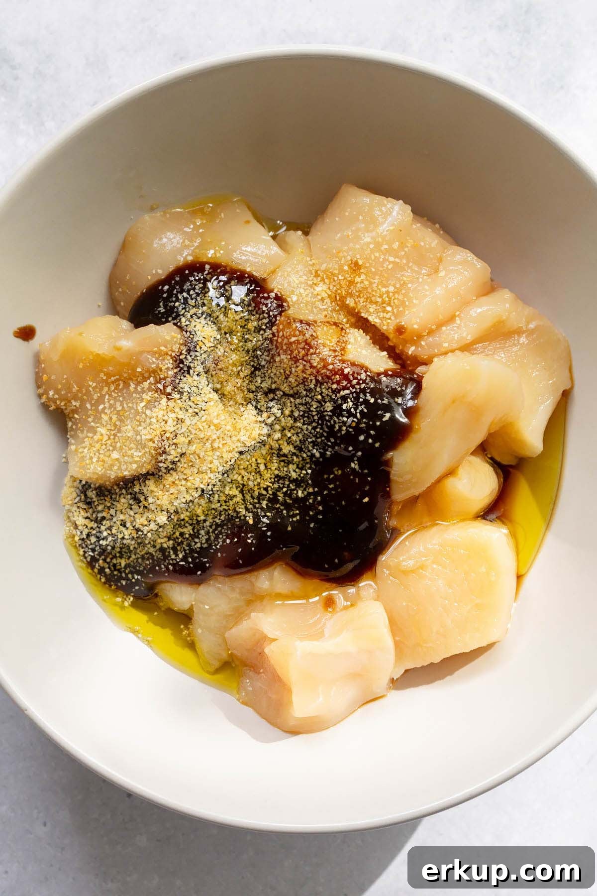 Chicken with seasonings