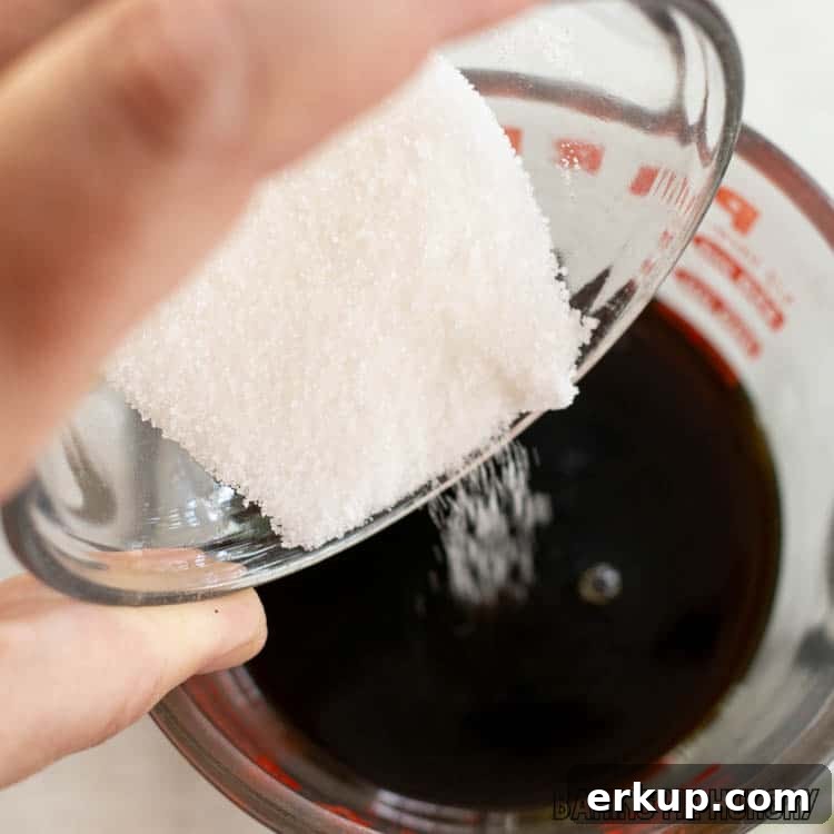 How to Make Lavender Coffee at Home 7 sugar being added