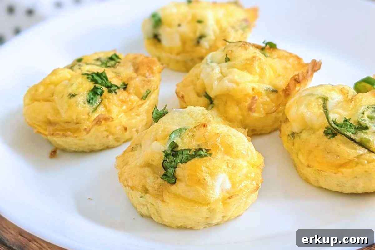 Egg bites on a plate