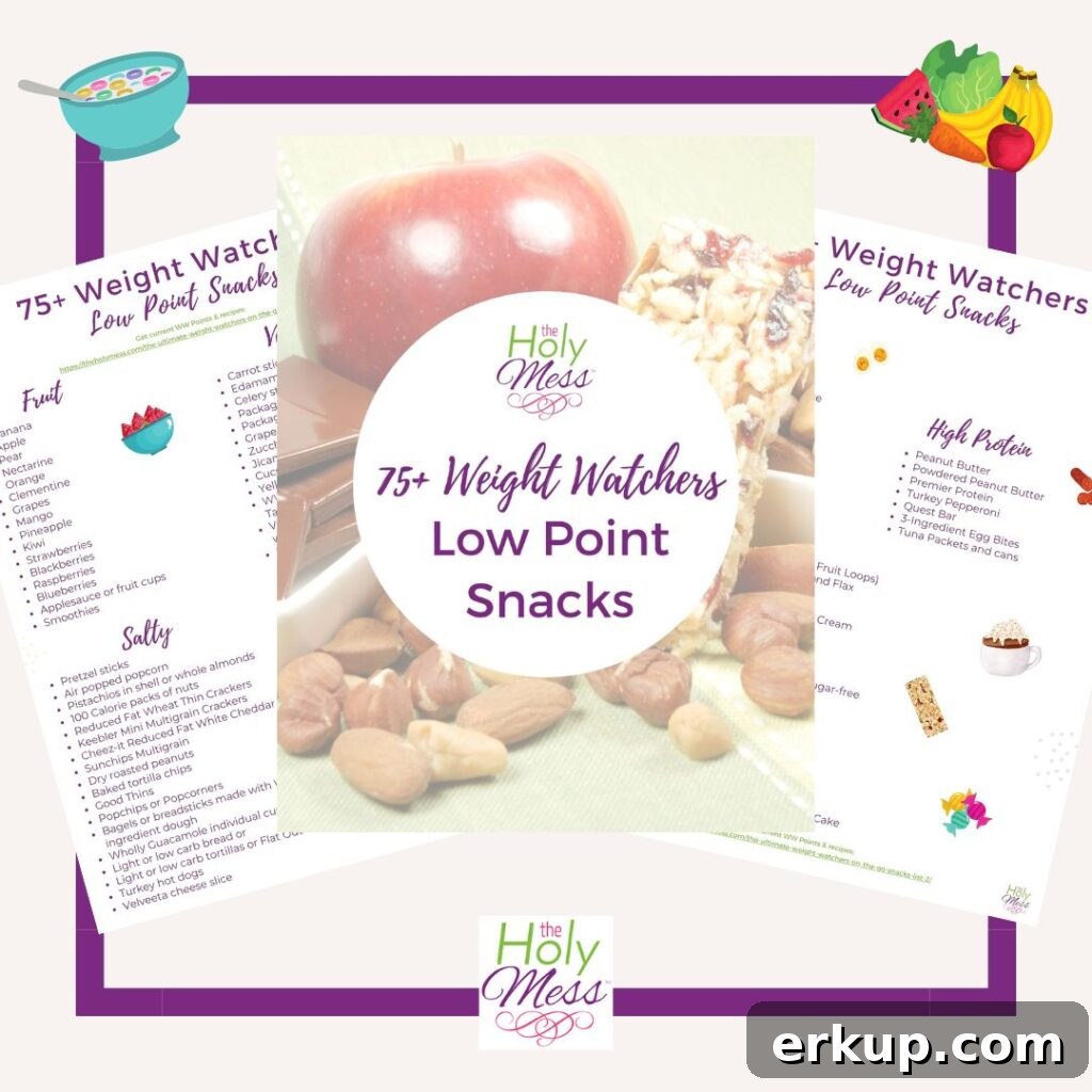 Over 75 Weight Watchers Snack Ideas Printable