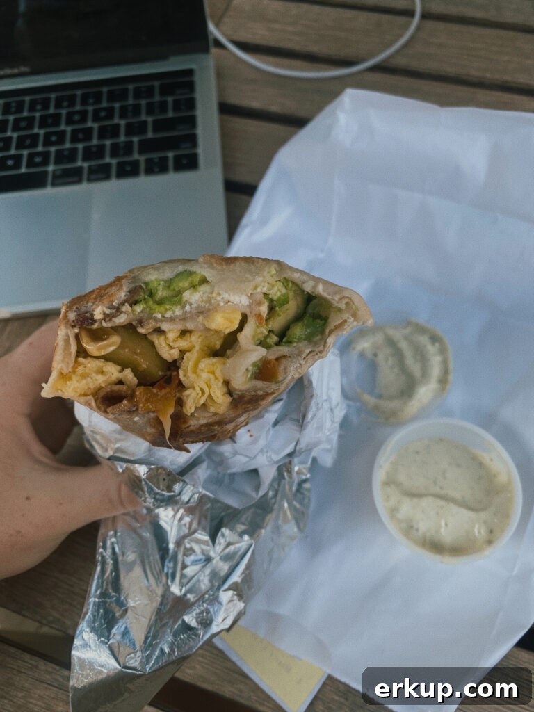 Skier's Breakfast Burrito | Beaumont Bakery 3 breakfast burrito