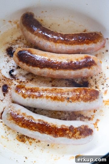 seared sausage