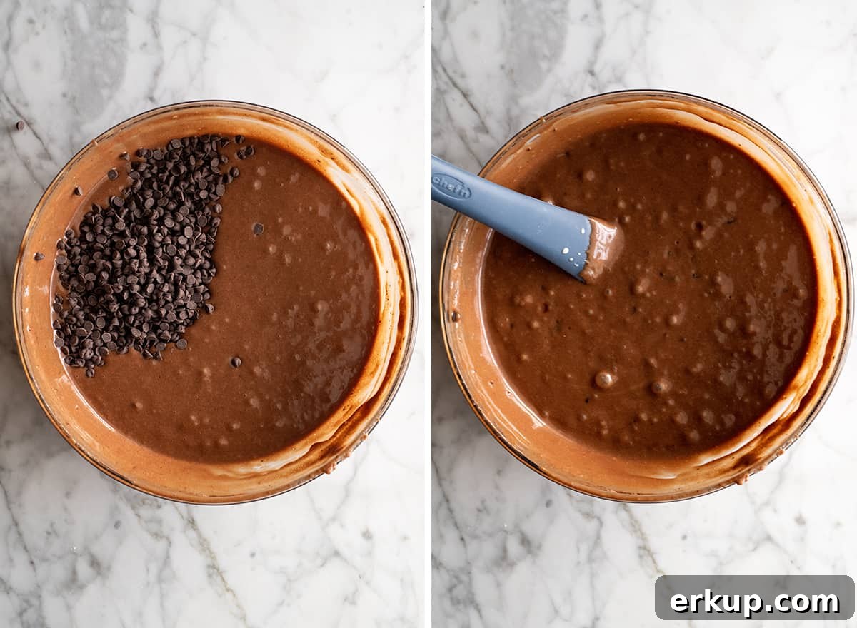 two overhead photos showing How to Make Chocolate Cupcakes