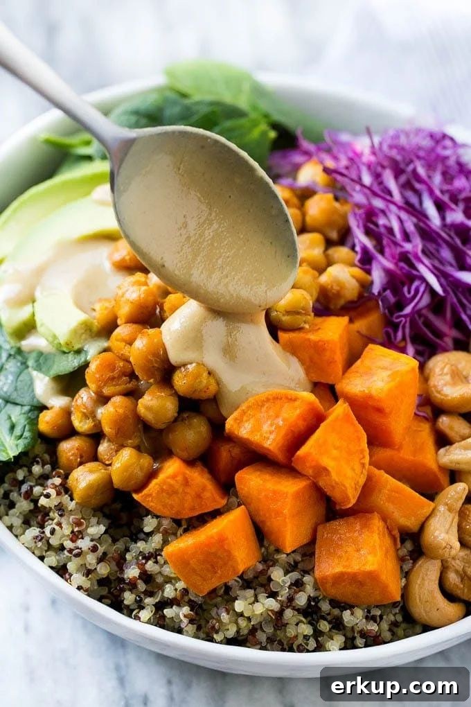 buddha bowls with sweet potato