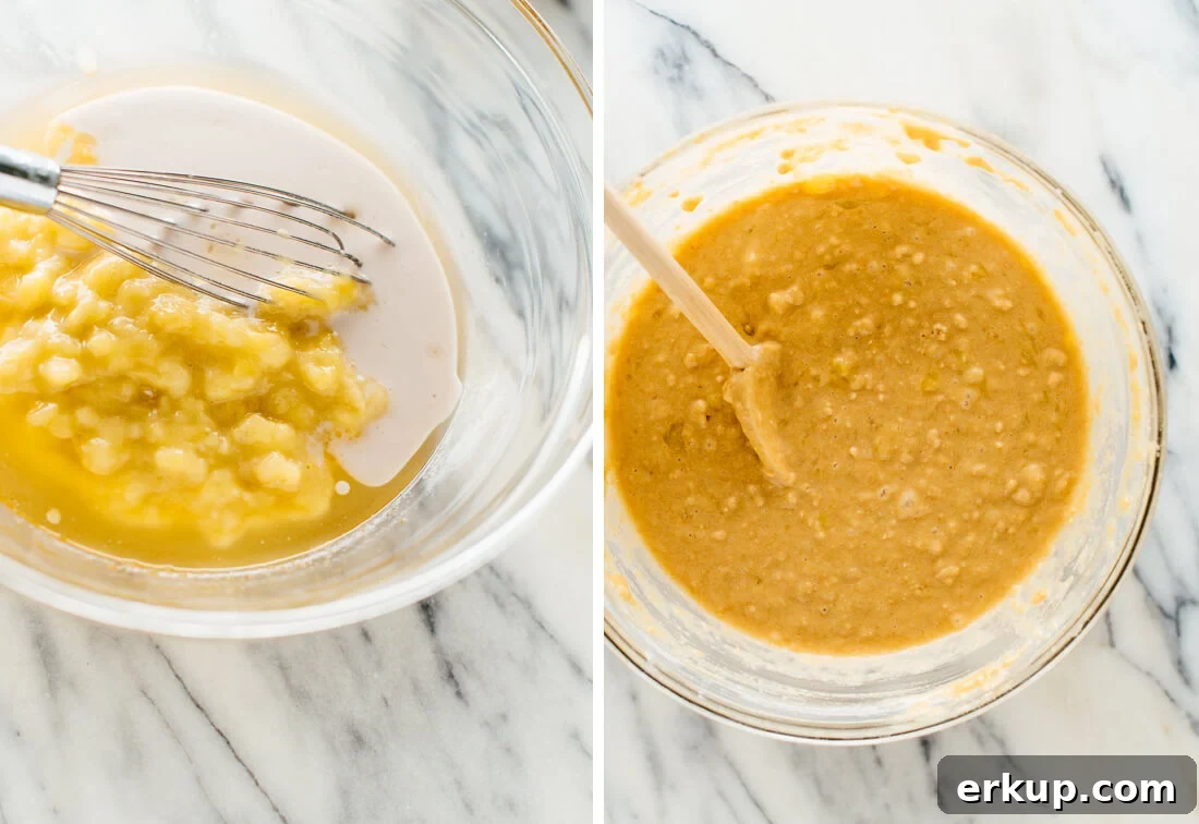 banana cake batter