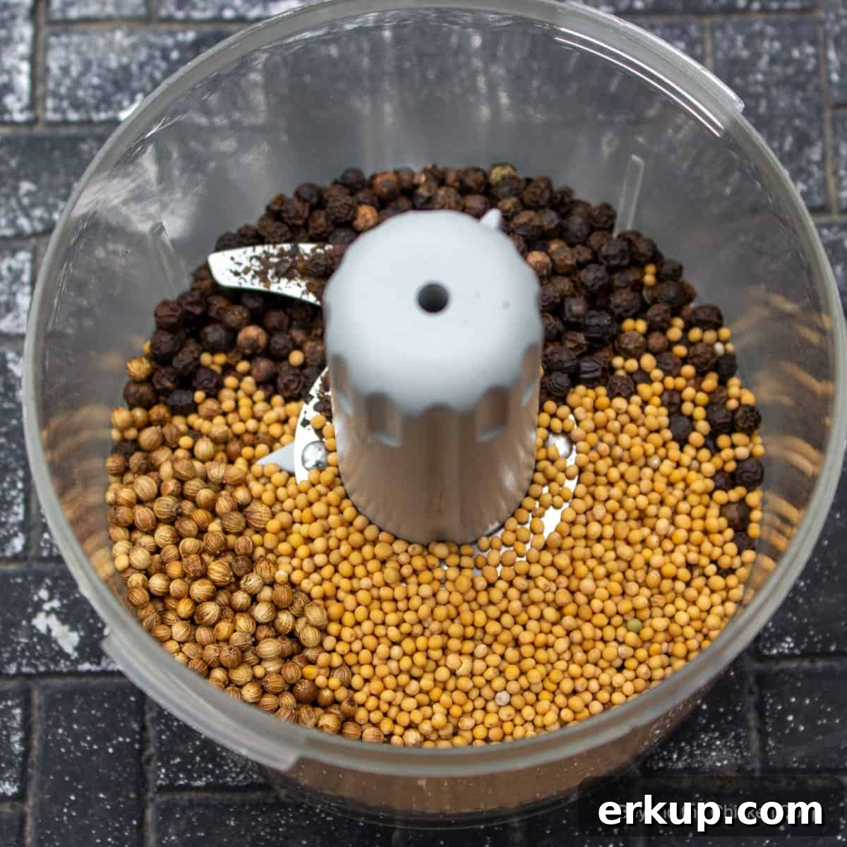 Spices in a small food processor.