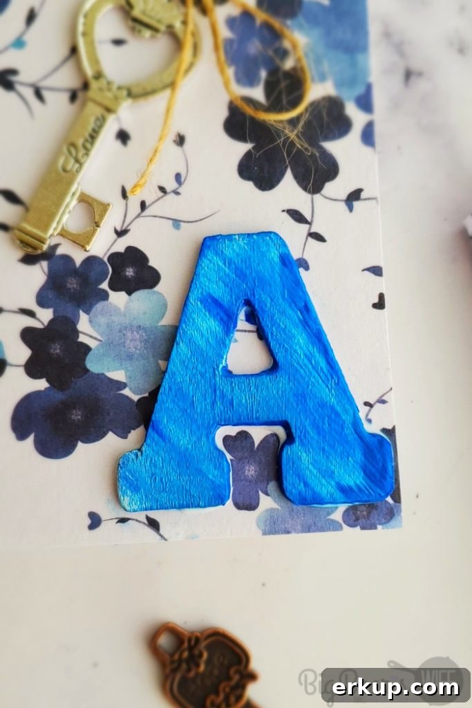 Blue Painted A