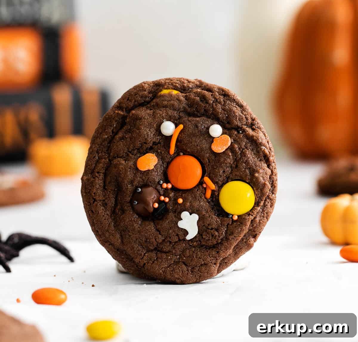 Gluten-Free Halloween Cookie Recipes and Decorating Ideas 7 Close up of a gluten-free Halloween cookie with sprinkles