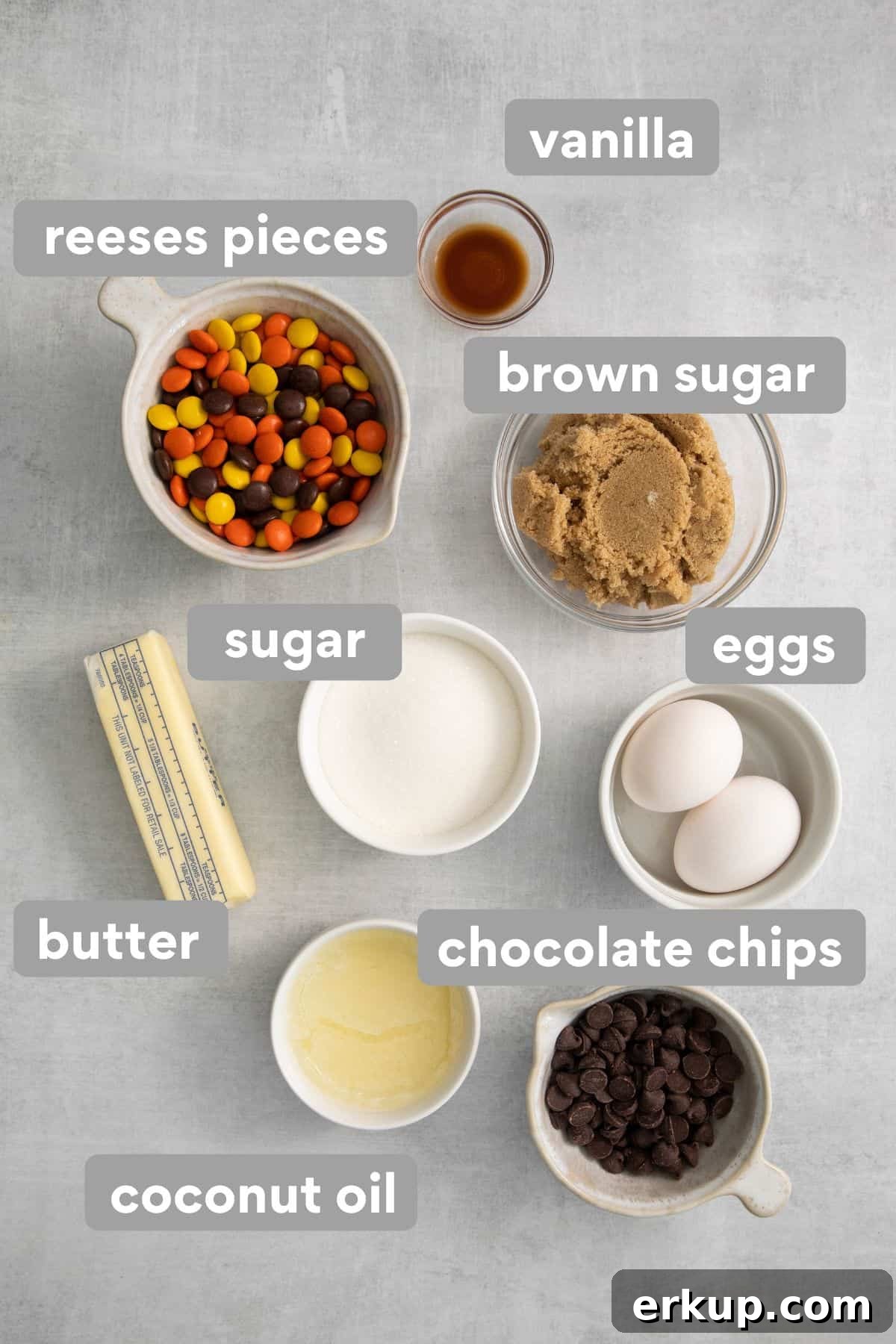 Gluten-Free Halloween Cookie Recipes and Decorating Ideas 4 Cookie ingredients on a counter
