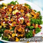 Roasted Sweet Potato, Arugula and Feta Salad Recipe 5 Sweet potato salad in a bowl.