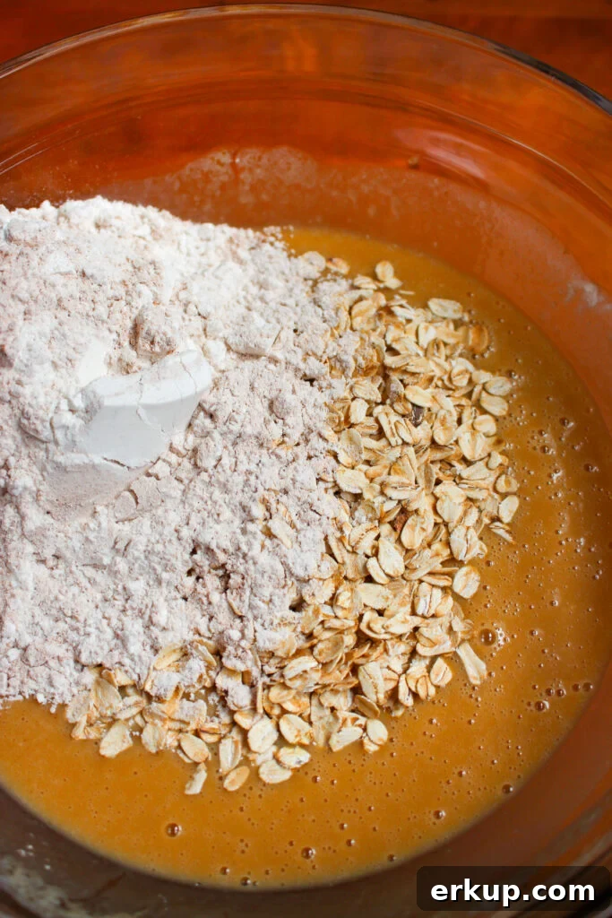 Muffin batter ready to bake