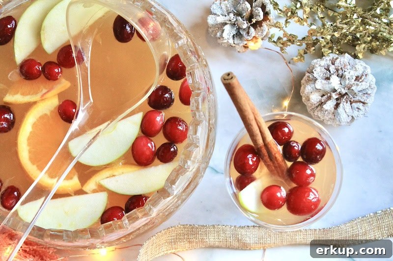 easy christmas punch with bourbon