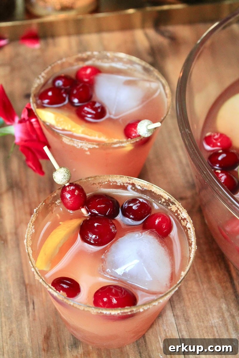 festive bourbon fruity punch