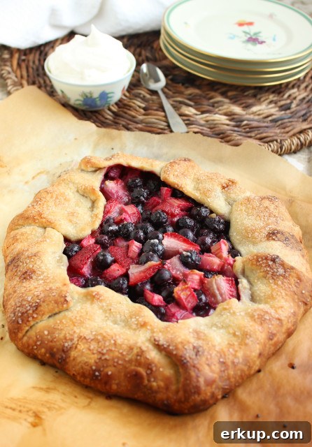 Berry Rhubarb Crostata Recipe with Vanilla Bean Whipped Cream 4 Berry Rhubarb Crostata with Vanilla Bean Whipped Cream | The Suburban Soapbox