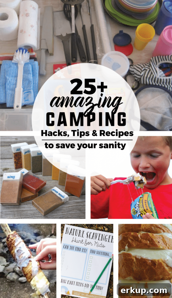 25+ Campfire Recipes and Camping Hacks to Try 2 25+ Amazing Camping Hacks, Tips & Recipes to Save Your Sanity- from Thirty Handmade Days