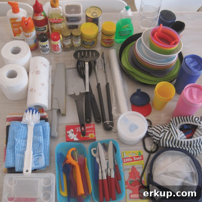 25+ Campfire Recipes and Camping Hacks to Try 7 Set up your kitchen for camping from