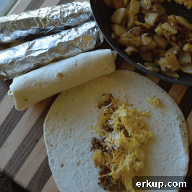 25+ Campfire Recipes and Camping Hacks to Try 10 Camping Breakfast Burritos from A Thrifty Mom