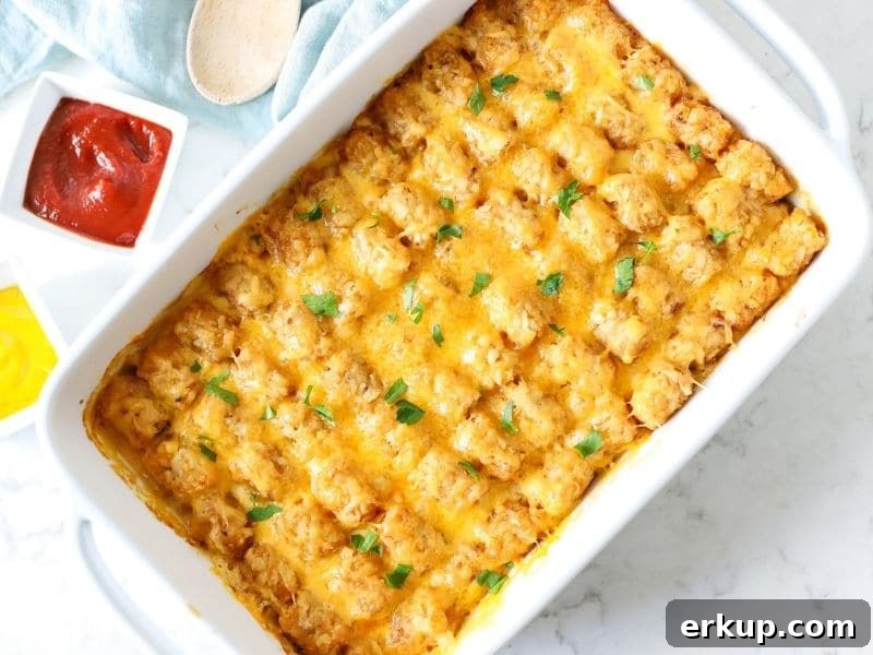 Cheeseburger Tater Tot Casserole