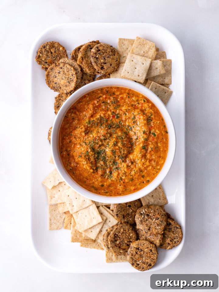 Roasted Red Pepper Artichoke Dip