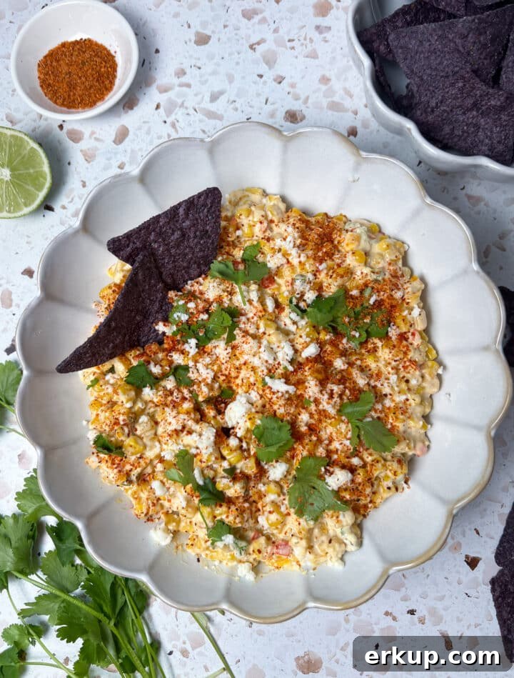 Roasted Elote Corn Dip