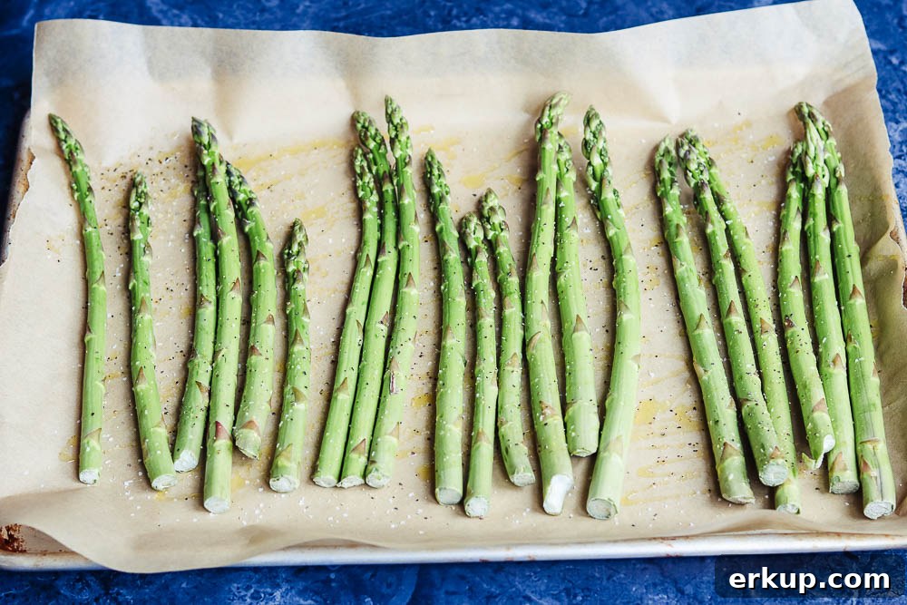 asparagus on tray