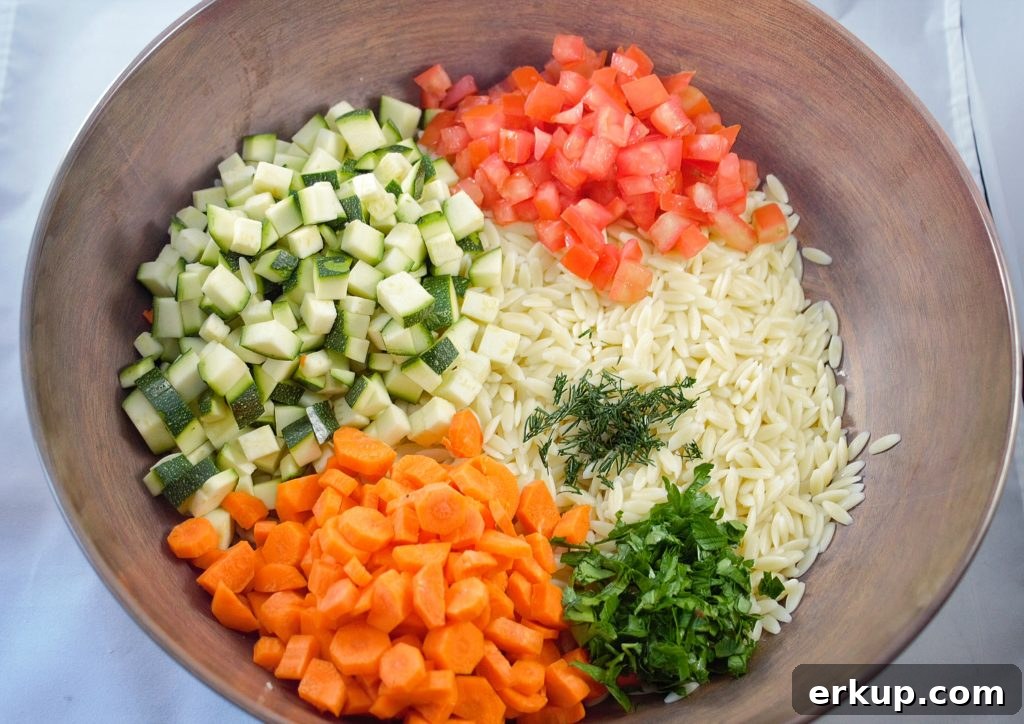 orzo vegetable salad