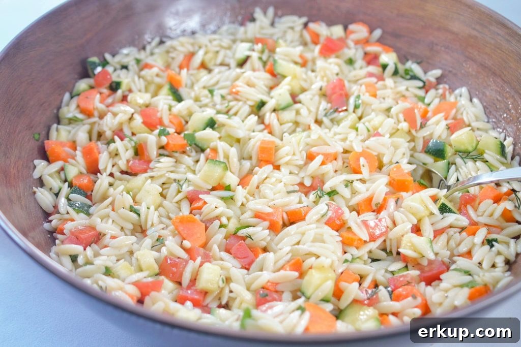 orzo vegetable salad