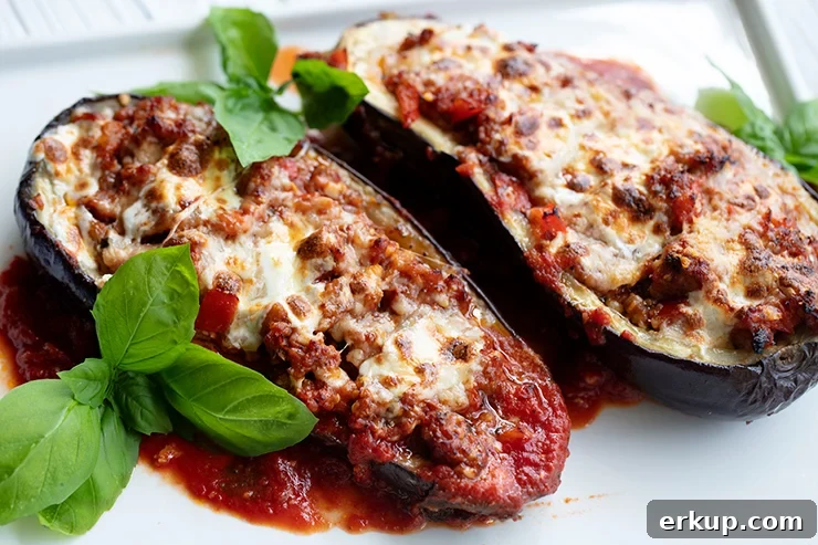 Sausage-Stuffed Eggplant Recipe with Tomato and Parmesan 2 img 38473 1