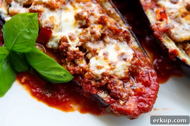 Sausage-Stuffed Eggplant Recipe with Tomato and Parmesan 6 img 38473 5