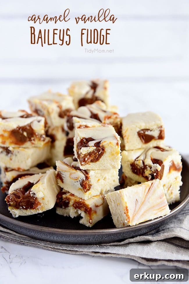Baileys Fudge Baileys Fudge piled on a plate