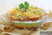Classic Vegetarian 7-Layer Dip Recipe