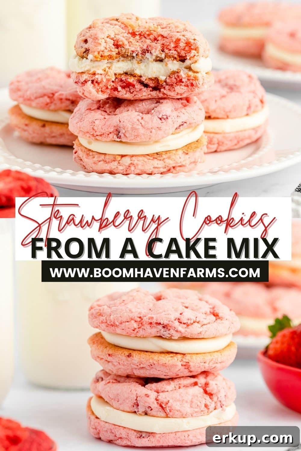 Homemade Strawberry Cake Mix Cookies 9 college image of strawberry cookies from a cake mix place