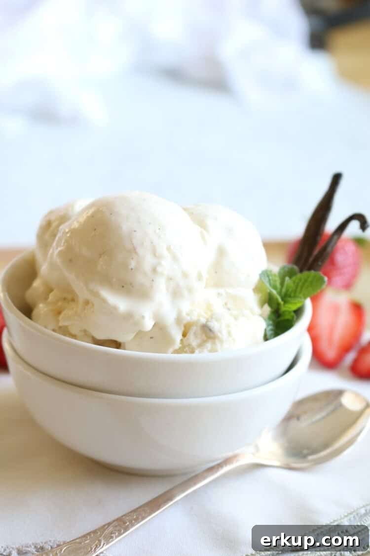 3 Ingredient Vanilla Bean Ice Cream - This Paleo treat is rich in healthy dairy free fats and loaded with vanilla bean specks. Made with coconut milk. 
