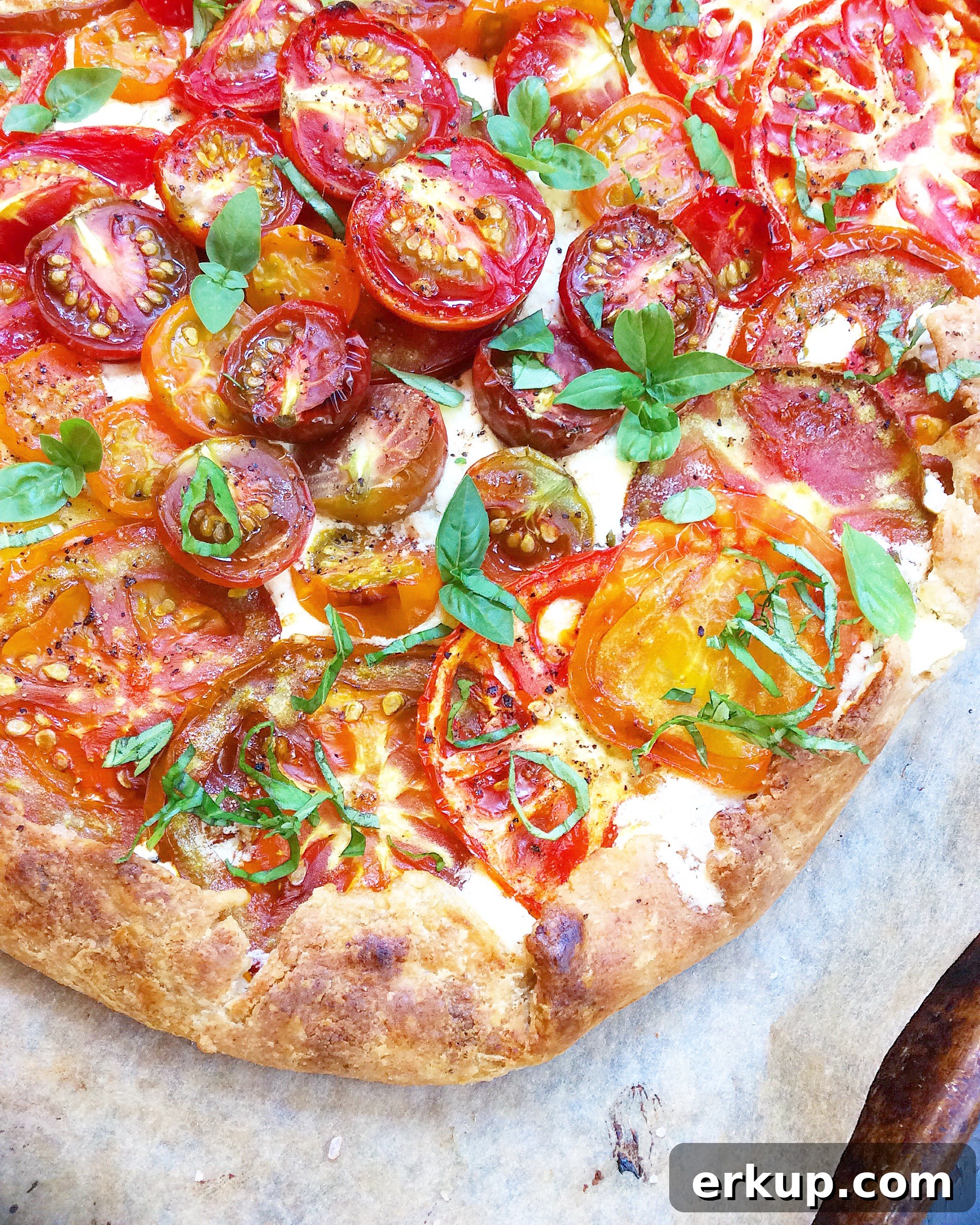 Heirloom Tomato & Goat Cheese Pie