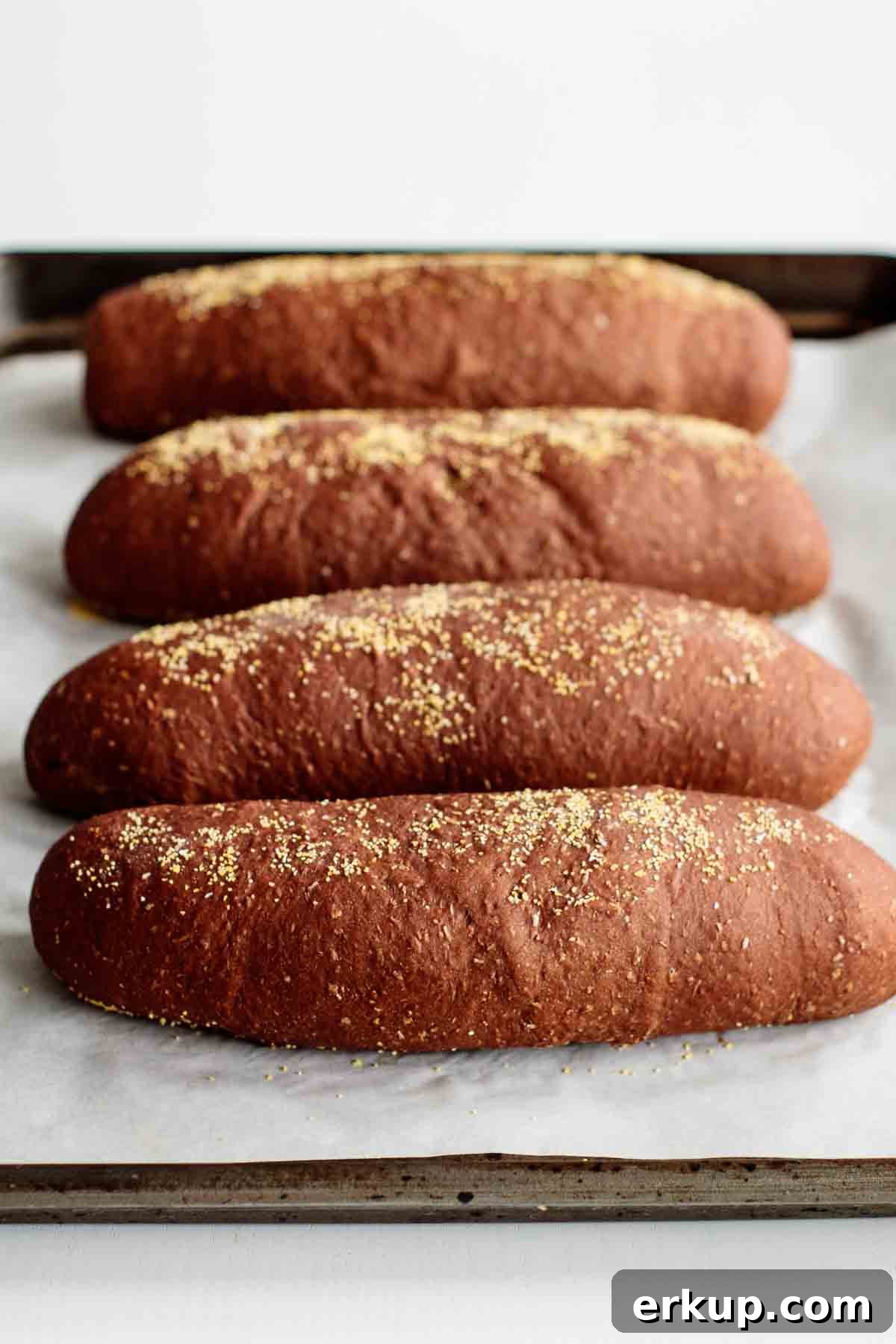 Sweet molasses bread rolls made with pantry ingredients.
