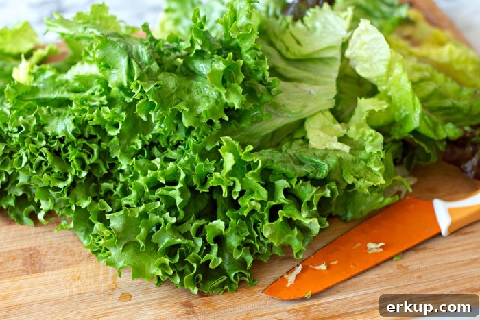 Chopped Lettuce For BLT Salad