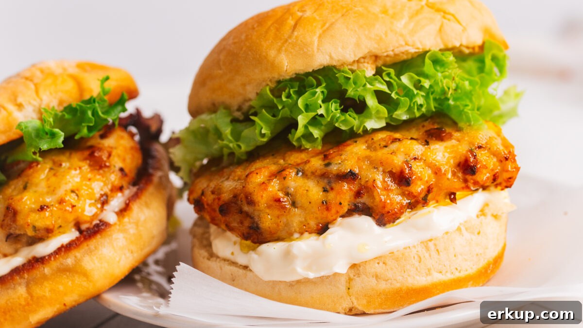 26 Memorial Day Cookout Recipes: Burgers, Ribs, Salads, Desserts 2 Juicy chicken burgers for memorial day cookout recipe ideas article.