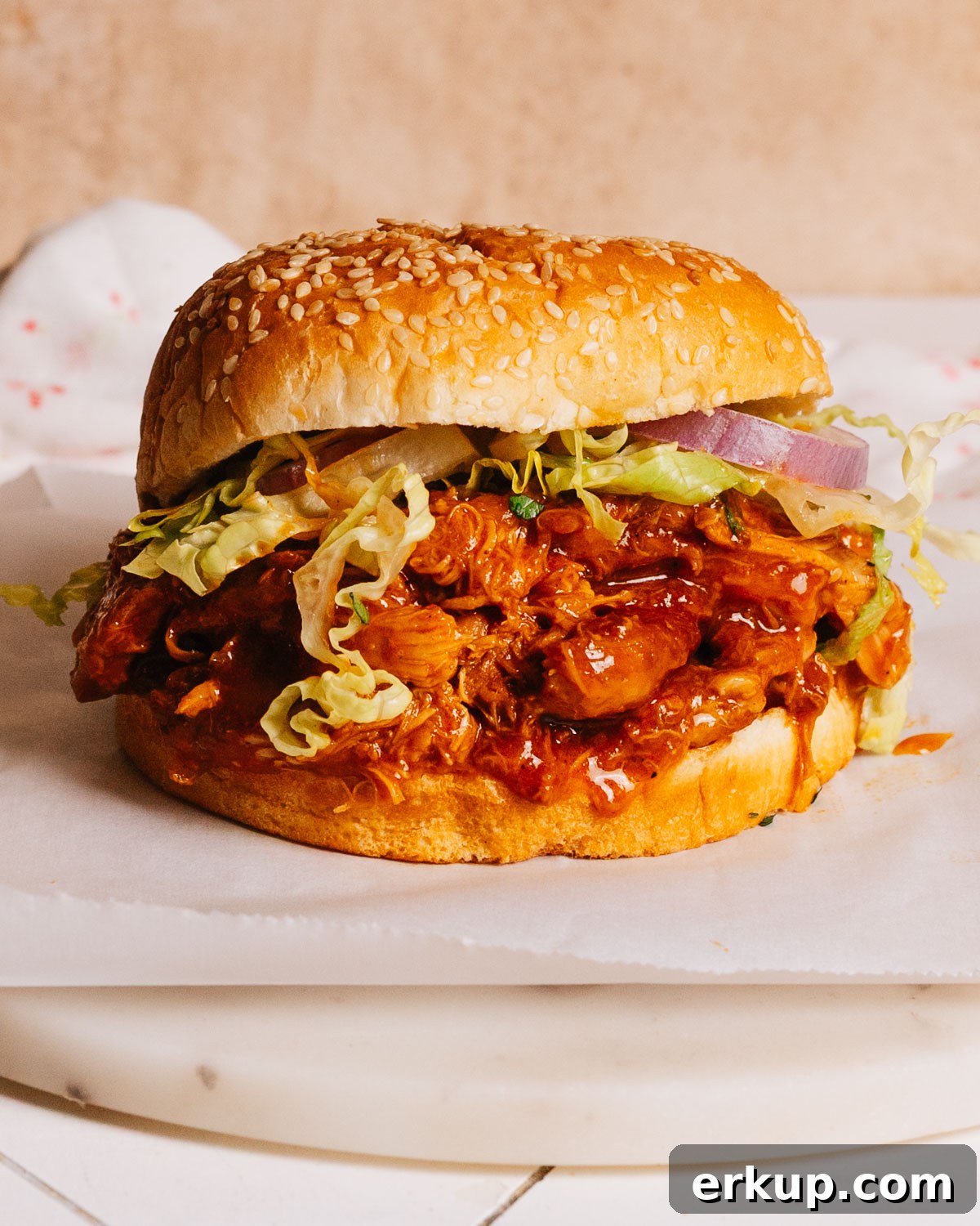 26 Memorial Day Cookout Recipes: Burgers, Ribs, Salads, Desserts 21 Crockpot BBQ Chicken in a sandwich.