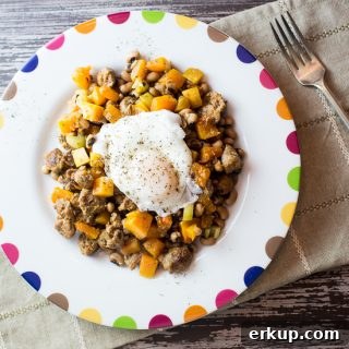 Sausage and Black-Eyed Pea Hash