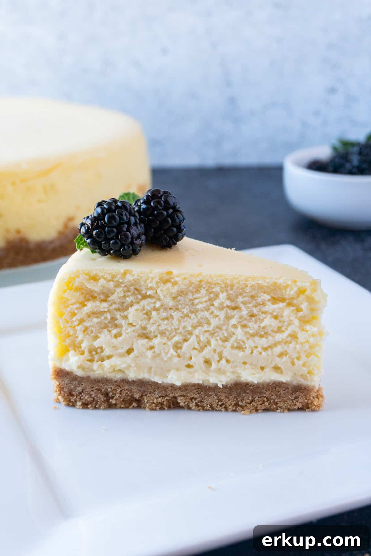White Chocolate Cheesecake without sauce