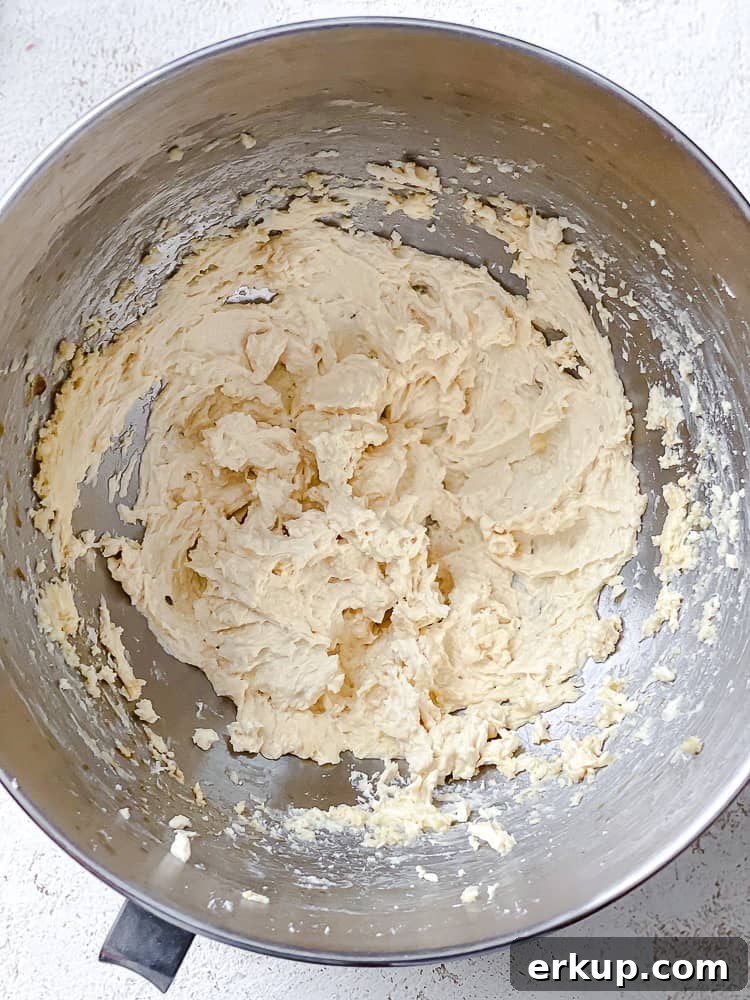 process shot showing ingredients in a bowl