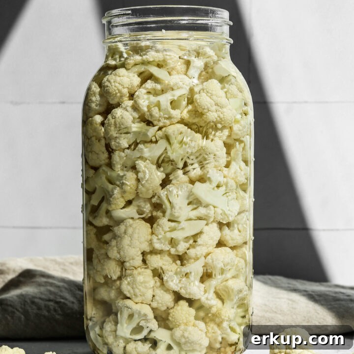 Easy Refrigerator Pickled Cauliflower